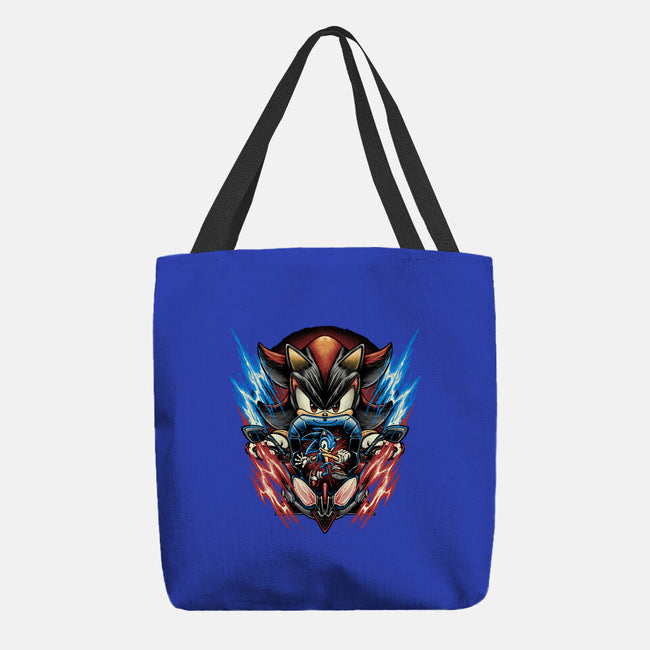 Shadow Of Speed-None-Basic Tote-Bag-glitchygorilla