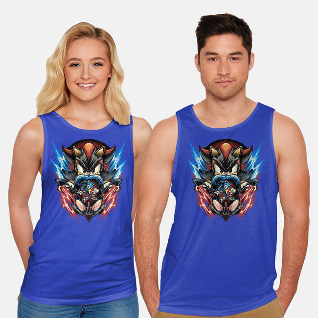 Shadow Of Speed-Unisex-Basic-Tank-glitchygorilla