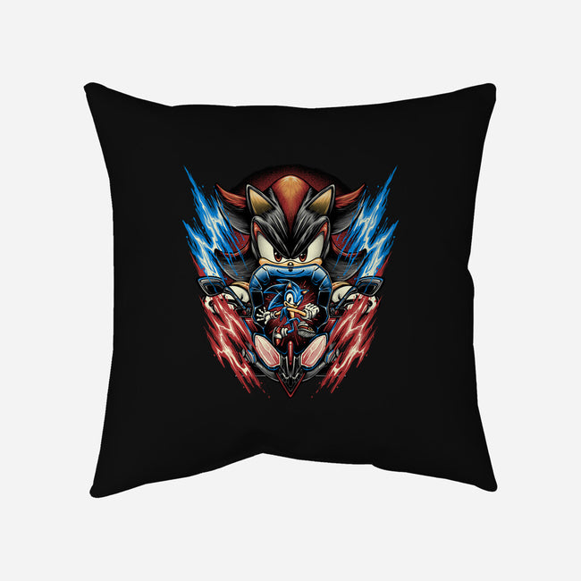 Shadow Of Speed-None-Removable Cover w Insert-Throw Pillow-glitchygorilla