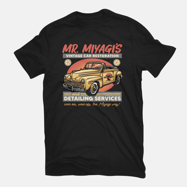 Miyagi Vehicle Restoration-Mens-Premium-Tee-glitchygorilla