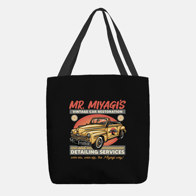 Miyagi Vehicle Restoration-None-Basic Tote-Bag-glitchygorilla