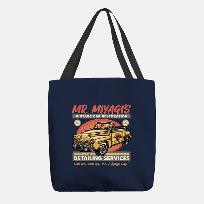 Miyagi Vehicle Restoration-None-Basic Tote-Bag-glitchygorilla