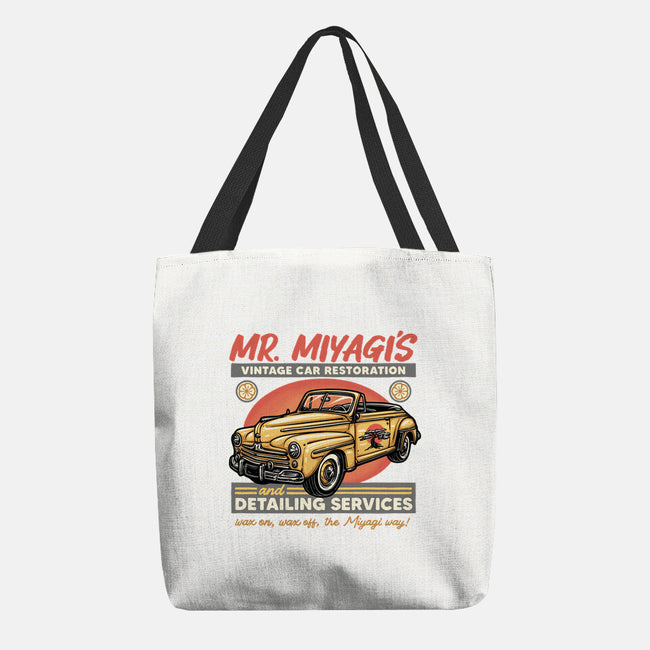 Miyagi Vehicle Restoration-None-Basic Tote-Bag-glitchygorilla