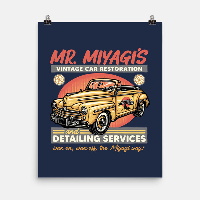 Miyagi Vehicle Restoration-None-Matte-Poster-glitchygorilla