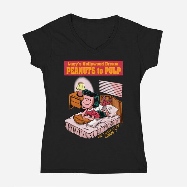 Lucy's Dream-Womens-V-Neck-Tee-P1yu5h