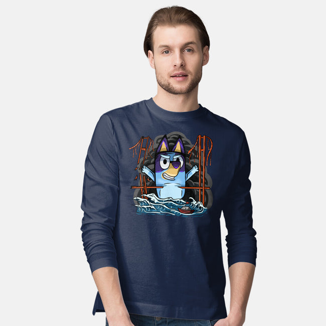 Kaiju Bluey-Mens-Long Sleeved-Tee-nickzzarto