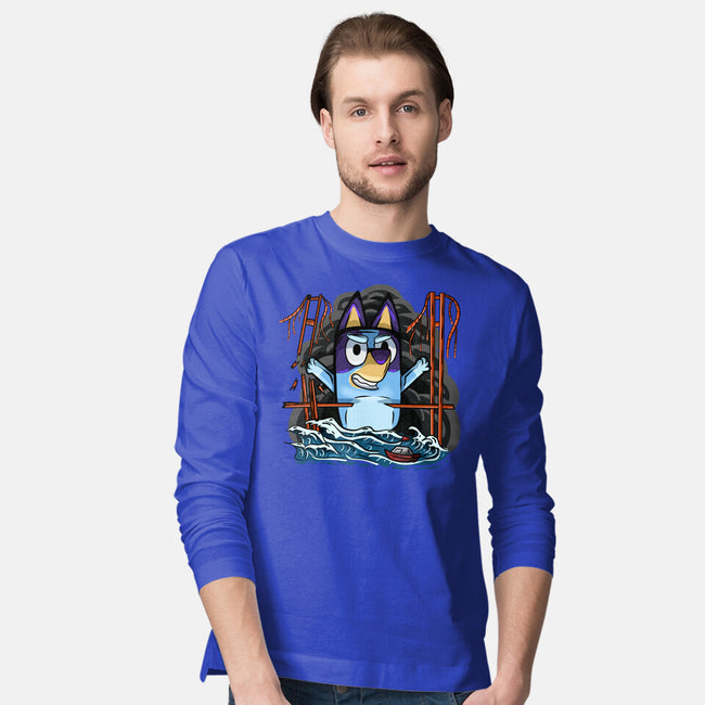 Kaiju Bluey-Mens-Long Sleeved-Tee-nickzzarto