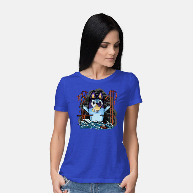 Kaiju Bluey-Womens-Basic-Tee-nickzzarto