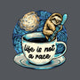 Life Is Not A Race-None-Removable Cover w Insert-Throw Pillow-glitchygorilla