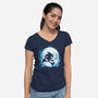 Blue Moon-Womens-V-Neck-Tee-Vallina84