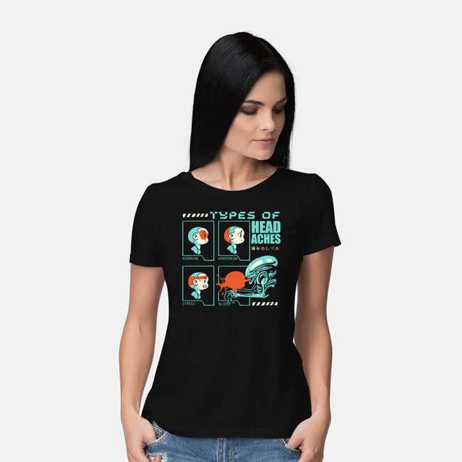 Types Of Headaches-Womens-Basic-Tee-Sketchdemao