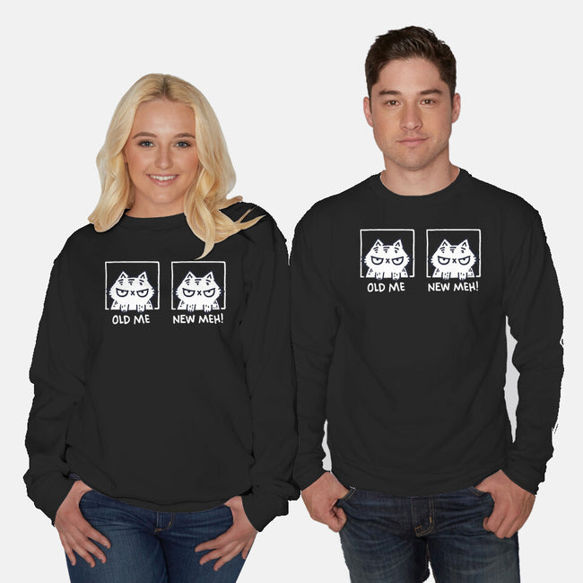 New Meh-Unisex-Crew Neck-Sweatshirt-Wenceslao A Romero