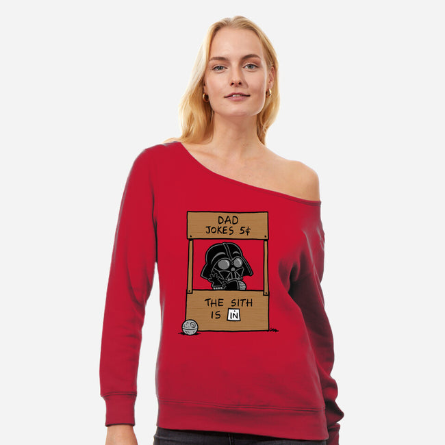 Sith Help-Womens-Off Shoulder-Sweatshirt-Barbadifuoco