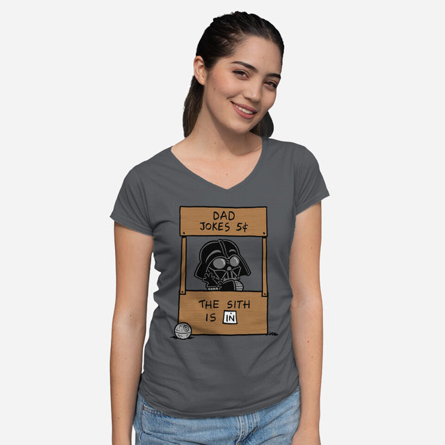 Sith Help-Womens-V-Neck-Tee-Barbadifuoco