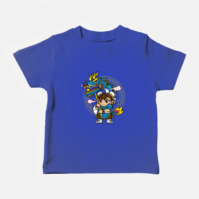 The Blue Dragon Dancer-Baby-Basic-Tee-krisren28