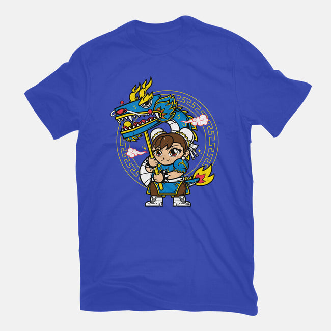 The Blue Dragon Dancer-Mens-Basic-Tee-krisren28