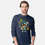 The Blue Dragon Dancer-Mens-Long Sleeved-Tee-krisren28