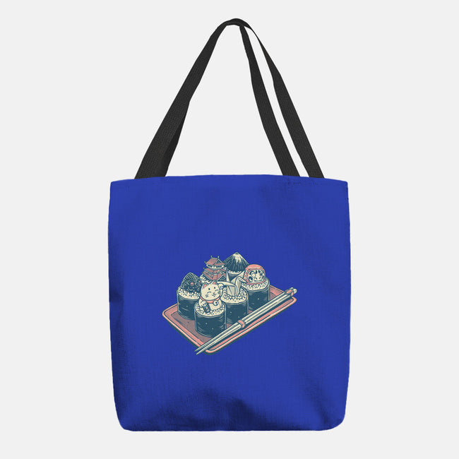 Sushi Family-None-Basic Tote-Bag-glitchygorilla