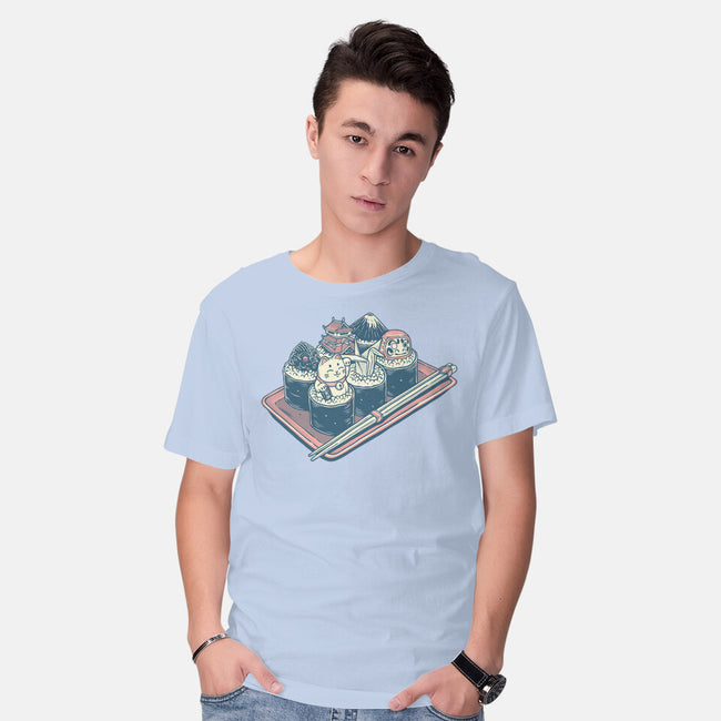 Sushi Family-Mens-Basic-Tee-glitchygorilla