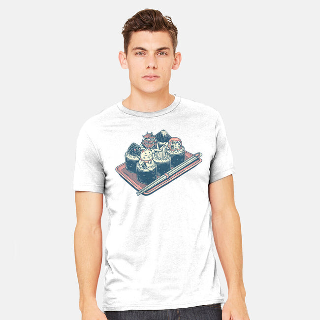 Sushi Family-Mens-Heavyweight-Tee-glitchygorilla