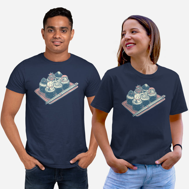 Sushi Family-Unisex-Basic-Tee-glitchygorilla