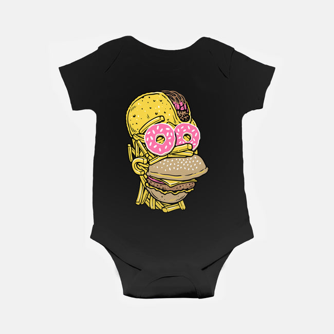 Snack Head-Baby-Basic-Onesie-glitchygorilla