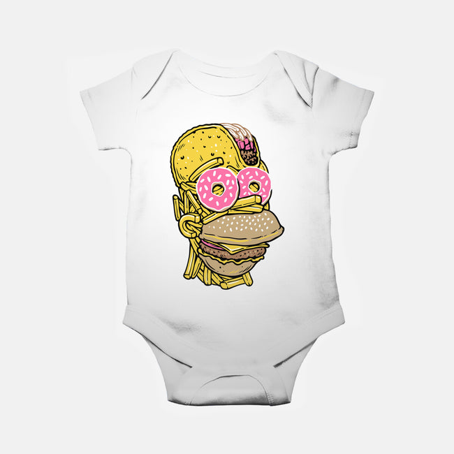 Snack Head-Baby-Basic-Onesie-glitchygorilla