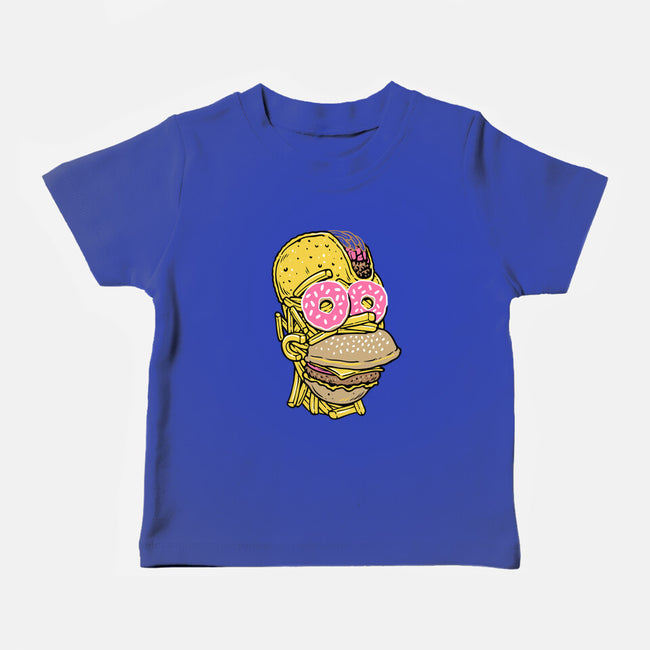 Snack Head-Baby-Basic-Tee-glitchygorilla