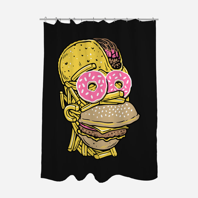 Snack Head-None-Polyester-Shower Curtain-glitchygorilla