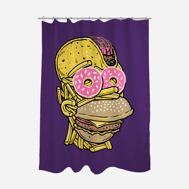 Snack Head-None-Polyester-Shower Curtain-glitchygorilla