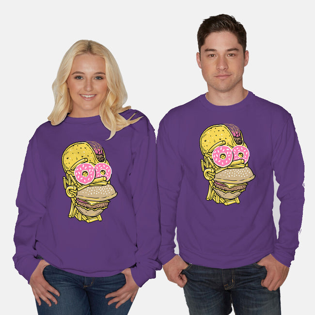 Snack Head-Unisex-Crew Neck-Sweatshirt-glitchygorilla