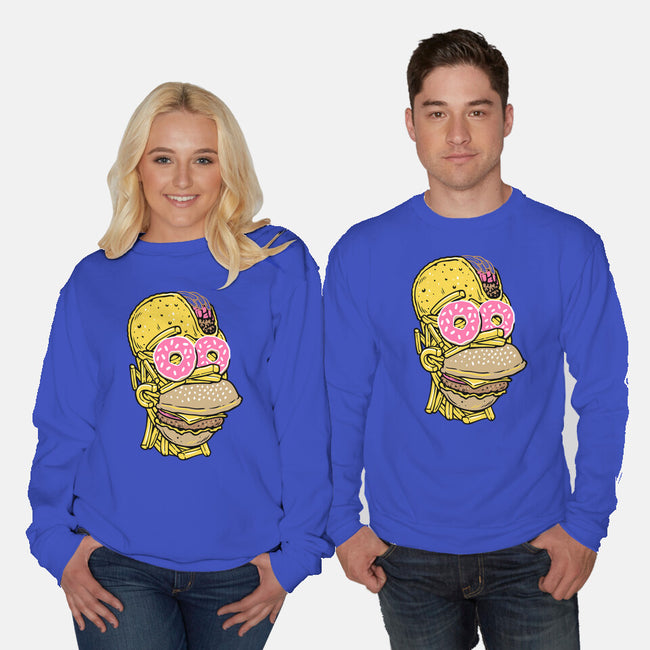 Snack Head-Unisex-Crew Neck-Sweatshirt-glitchygorilla