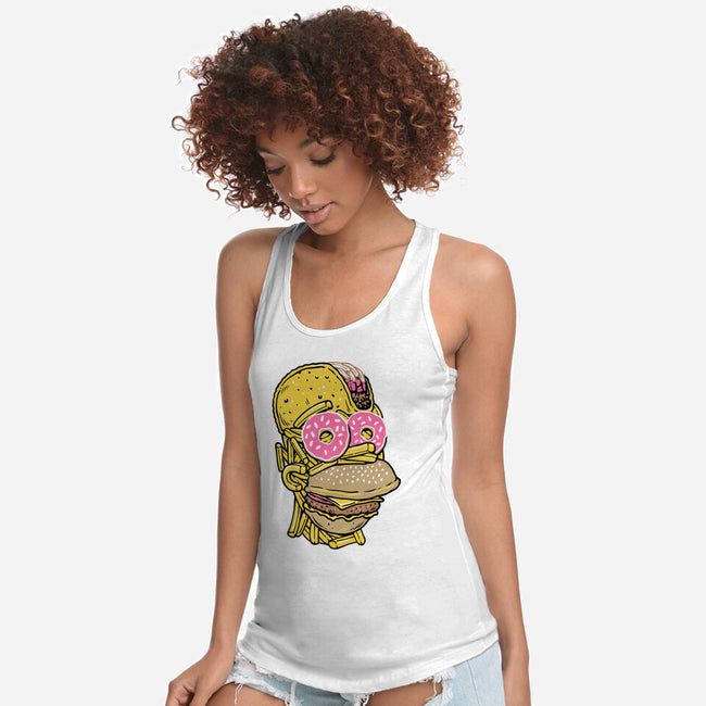 Snack Head-Womens-Racerback-Tank-glitchygorilla