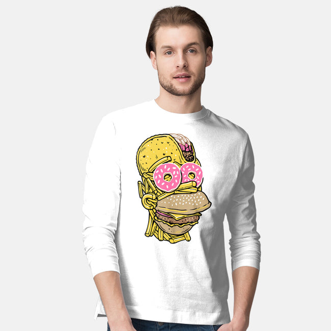 Snack Head-Mens-Long Sleeved-Tee-glitchygorilla