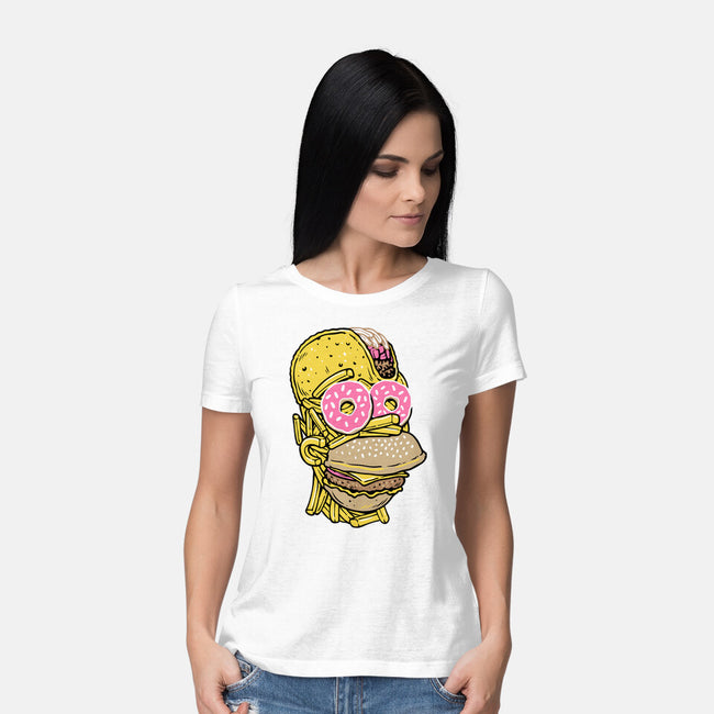 Snack Head-Womens-Basic-Tee-glitchygorilla