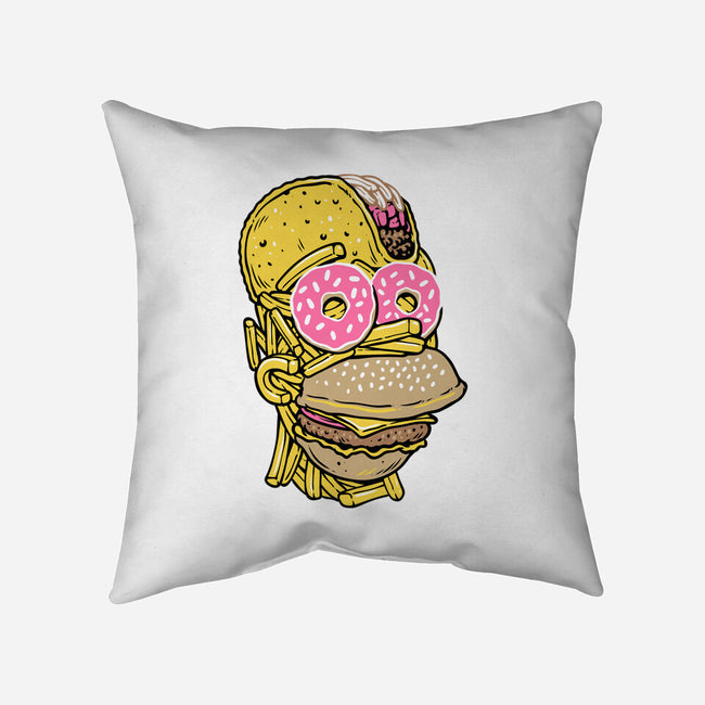 Snack Head-None-Removable Cover w Insert-Throw Pillow-glitchygorilla