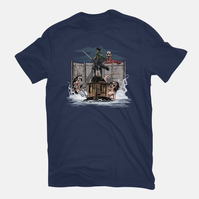 Wanderer Above The Sea Of Titans-Mens-Heavyweight-Tee-zascanauta