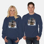 Wanderer Above The Sea Of Titans-Unisex-Crew Neck-Sweatshirt-zascanauta