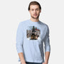 Wanderer Above The Sea Of Titans-Mens-Long Sleeved-Tee-zascanauta