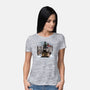 Wanderer Above The Sea Of Titans-Womens-Basic-Tee-zascanauta