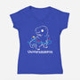 Universasaurus-Womens-V-Neck-Tee-NemiMakeit