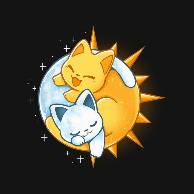 Sun Moon Kitten-None-Stretched-Canvas-Vallina84