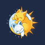 Sun Moon Kitten-Unisex-Crew Neck-Sweatshirt-Vallina84