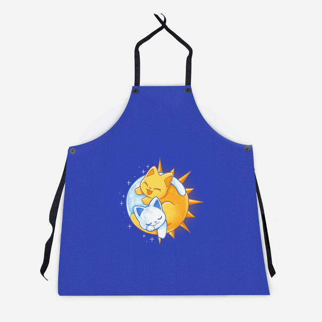 Sun Moon Kitten-Unisex-Kitchen-Apron-Vallina84