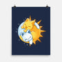 Sun Moon Kitten-None-Matte-Poster-Vallina84