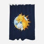 Sun Moon Kitten-None-Polyester-Shower Curtain-Vallina84