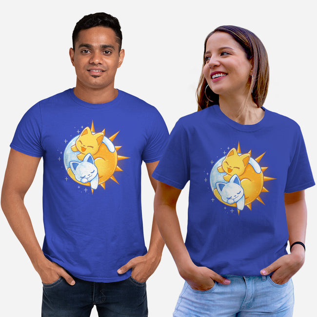 Sun Moon Kitten-Unisex-Basic-Tee-Vallina84