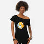 Sun Moon Kitten-Womens-Off Shoulder-Tee-Vallina84