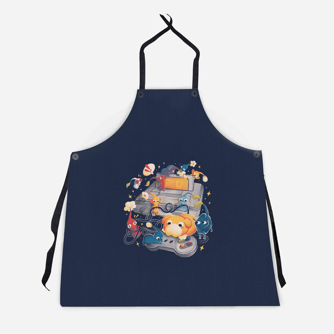 Tiny Gamers-Unisex-Kitchen-Apron-eduely