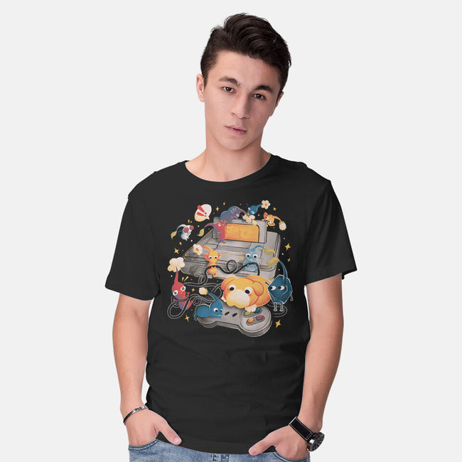 Tiny Gamers-Mens-Basic-Tee-eduely